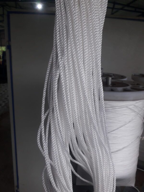 White nylon fishing net